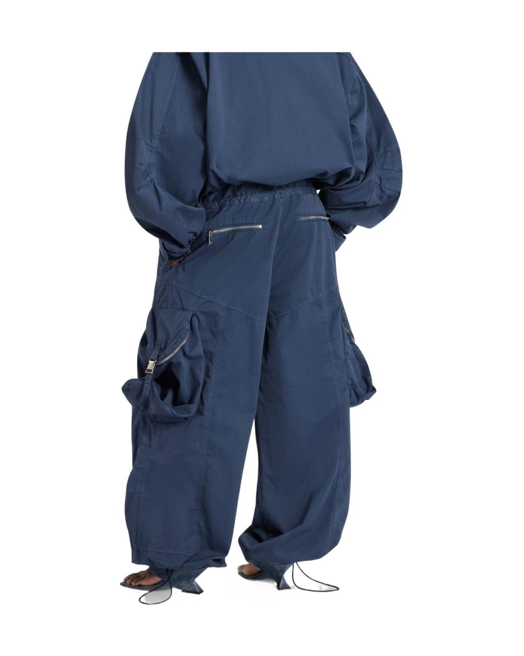 The Attico Blue The Oversized Parachute Cargo Pants