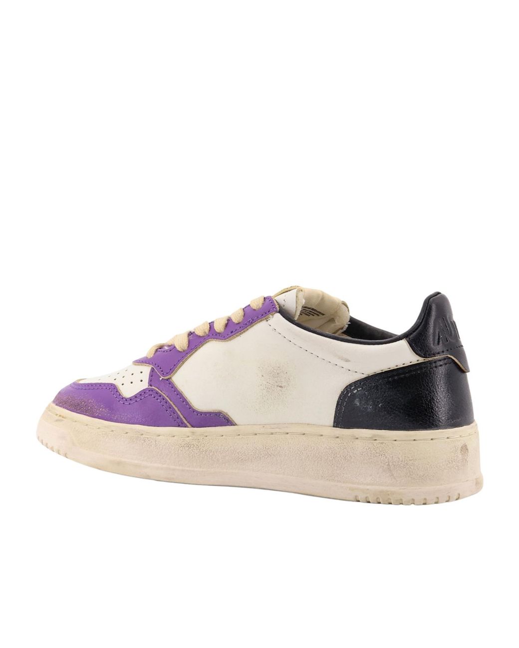 Autry Pink Medialist Low Vintage Low-Top Sneakers