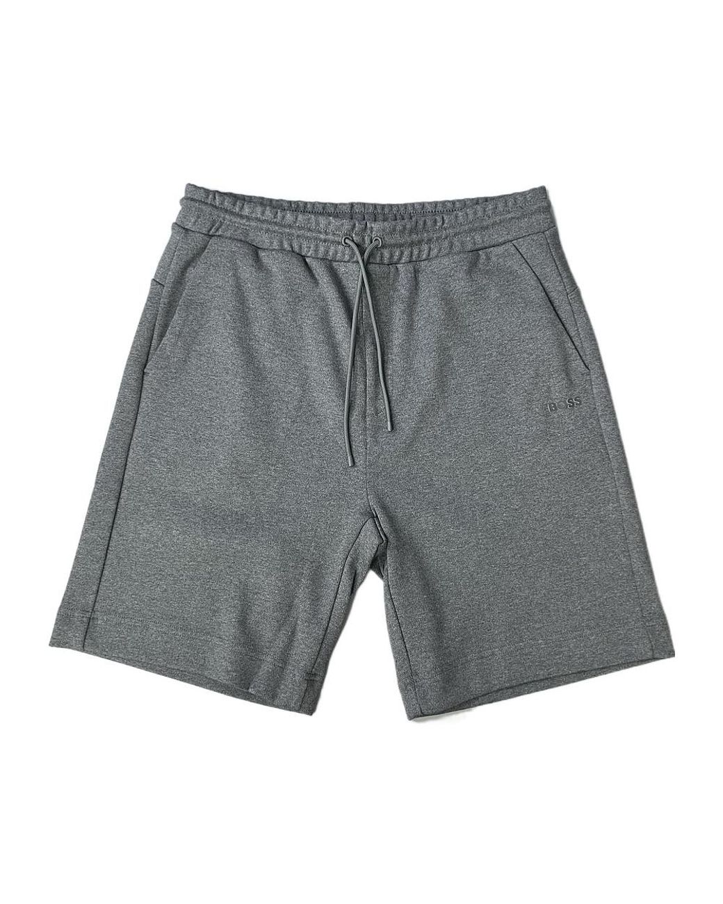 Boss Gray Elastic Waist Shorts for men