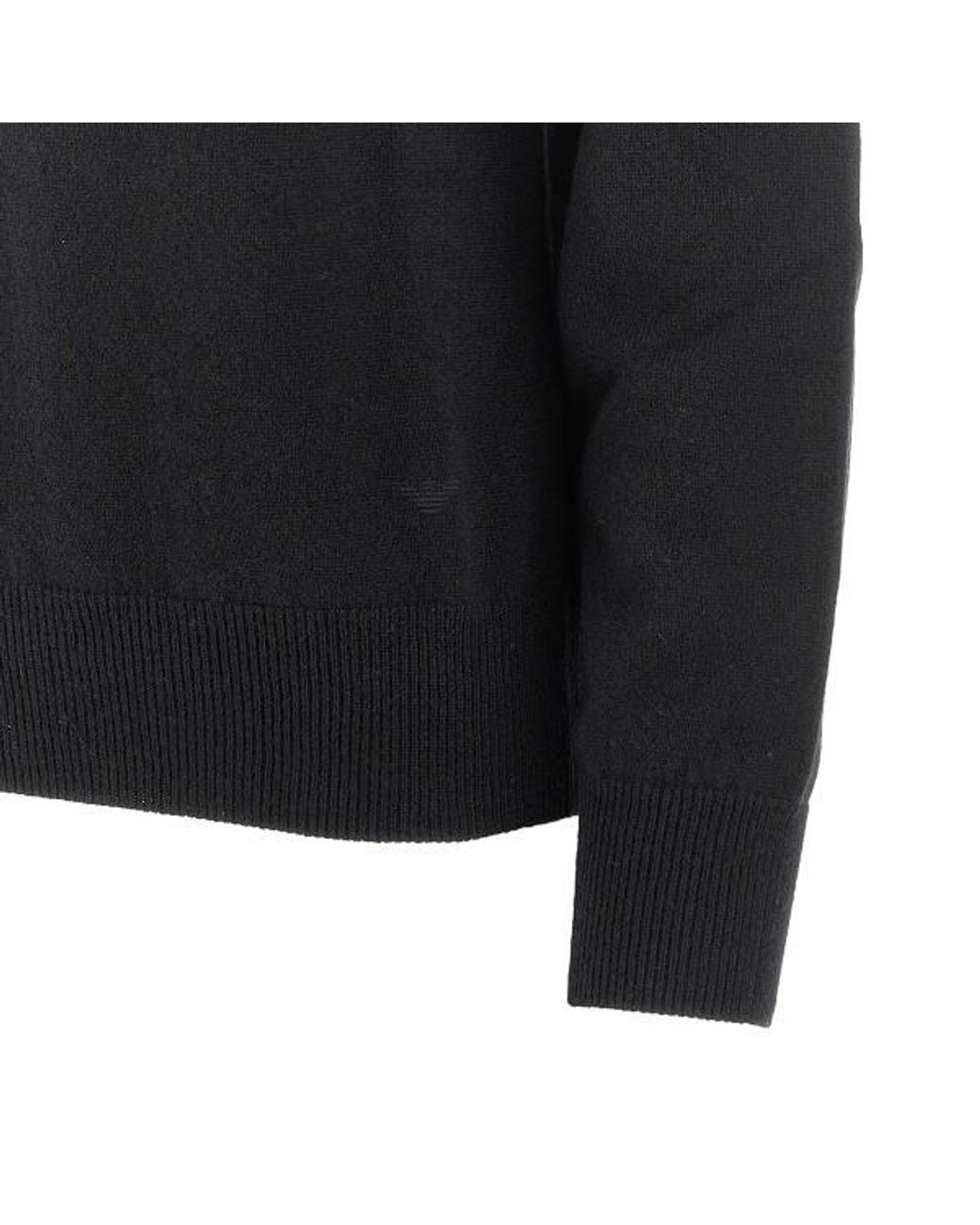 Emporio Armani Black Long Sleeve Sweater
