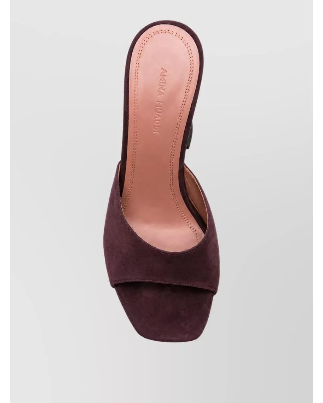 AMINA MUADDI Brown Suede High-Heeled Sandals