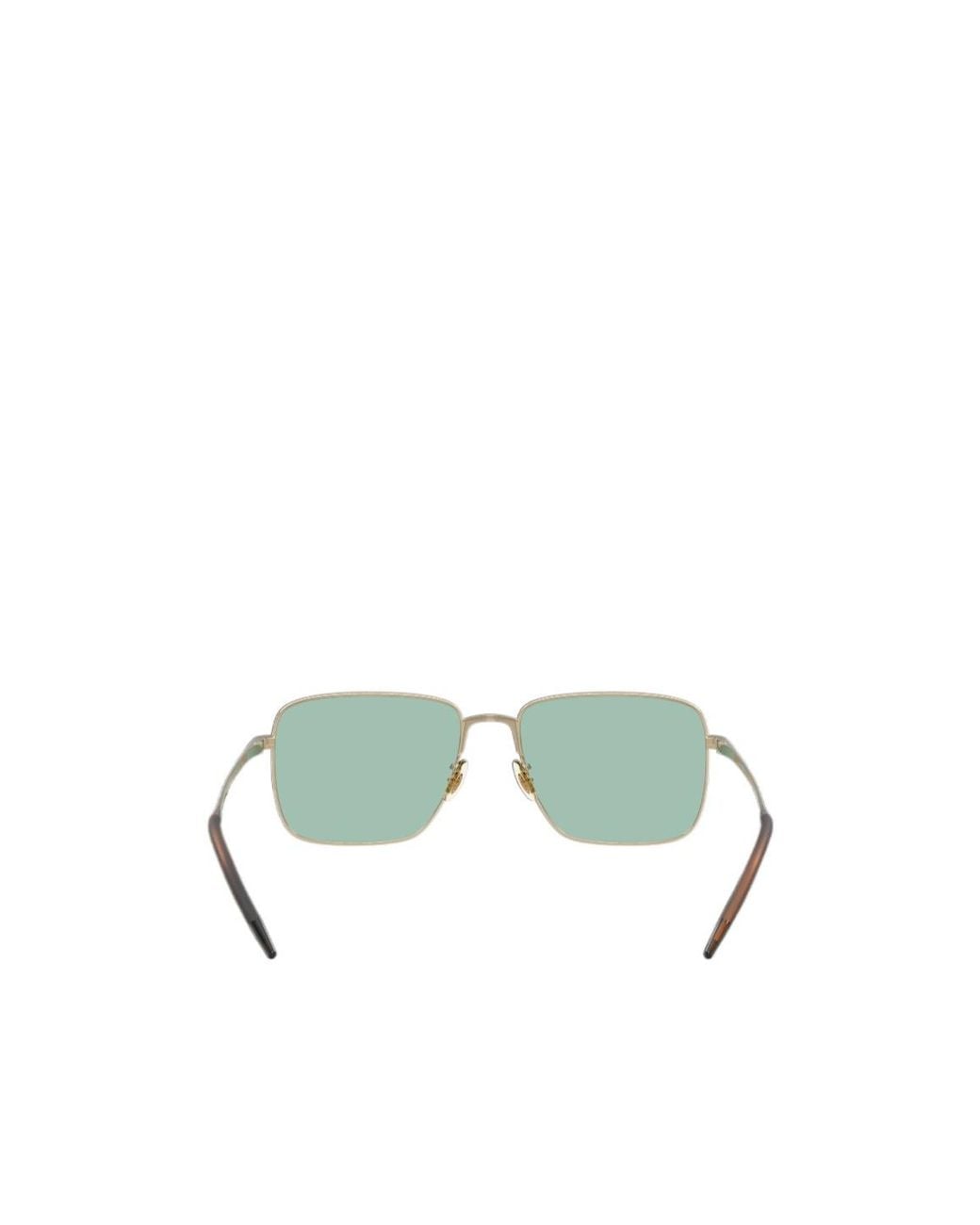 Oliver Peoples Green Welston Square-Frame Titanium Glasses for men
