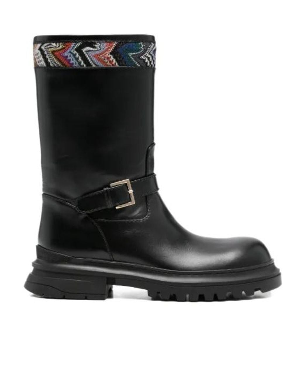 Missoni Black Buckle Trim Boots