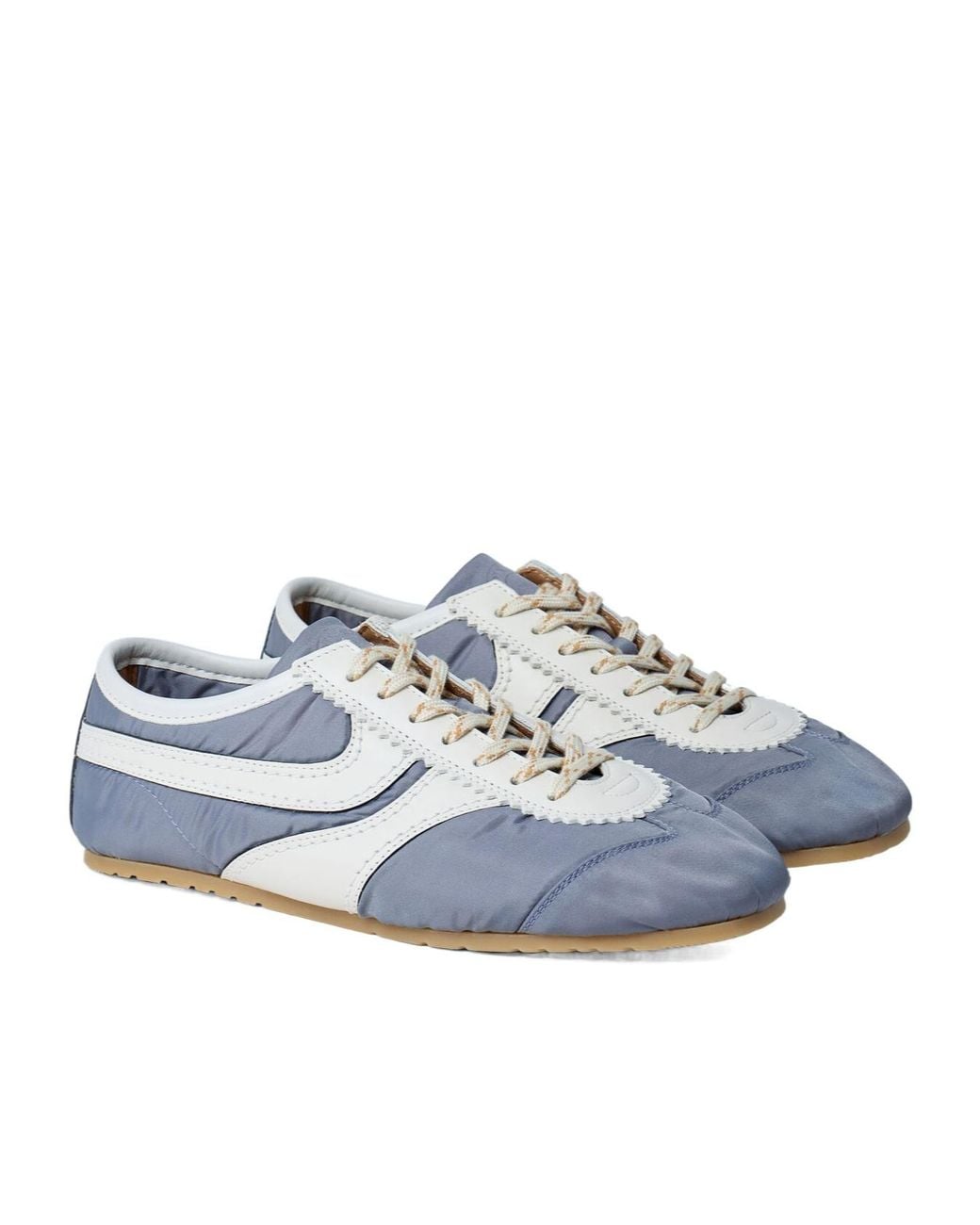 Dries Van Noten Blue Panelled Lace-Up Sneakers