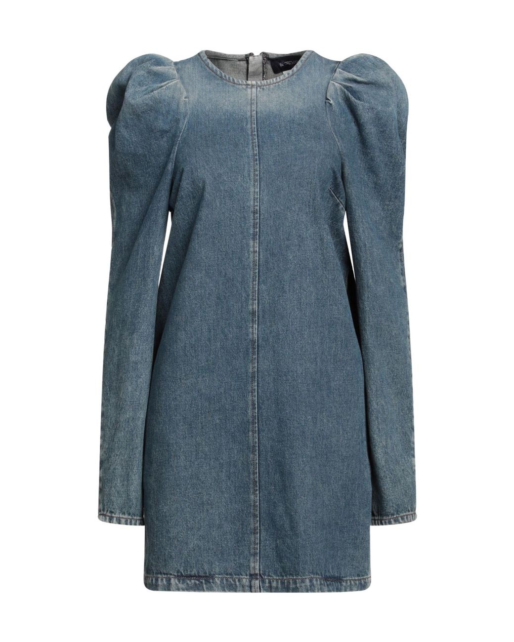 Sportmax Blue Long Sleeve Denim Dress