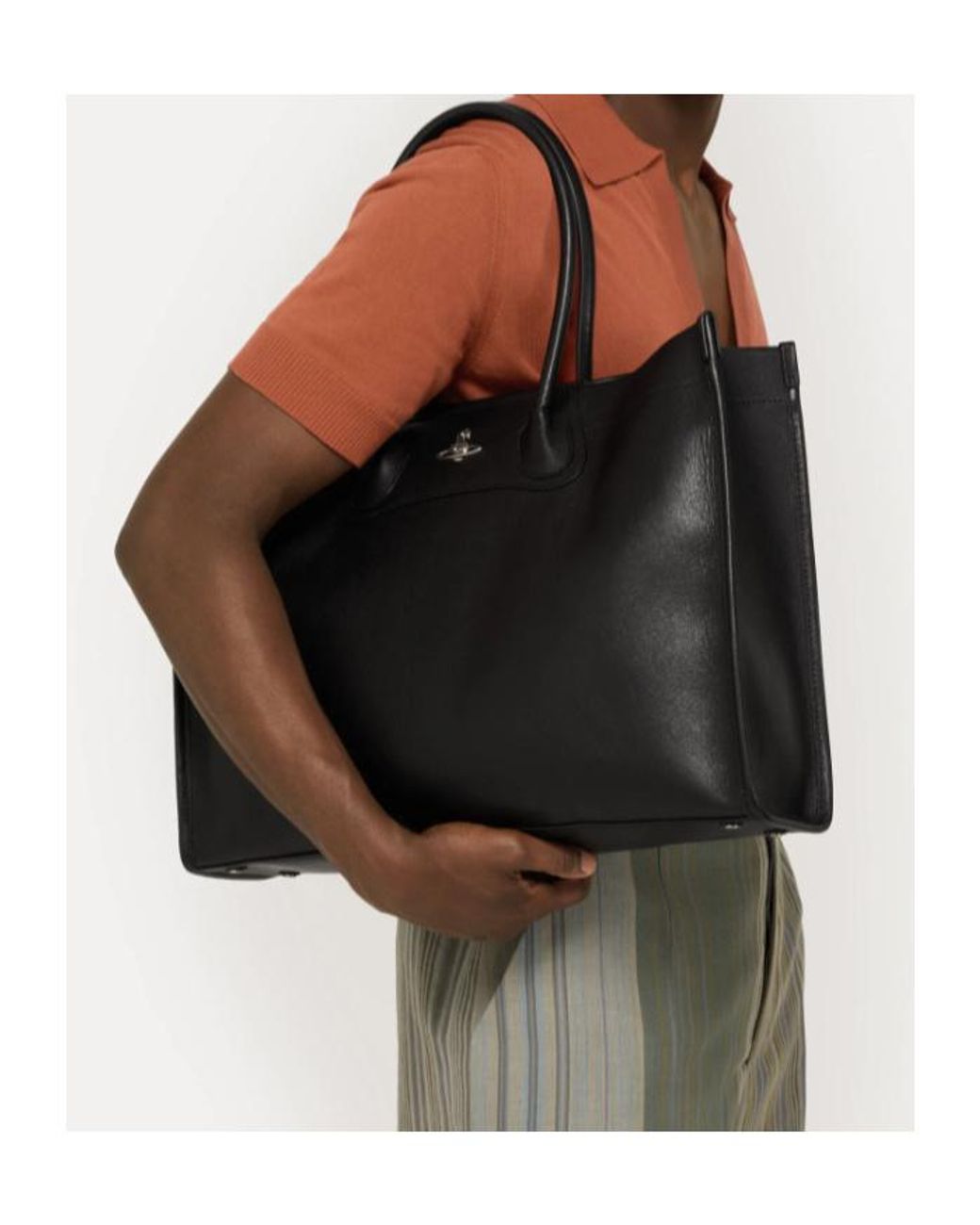 Vivienne Westwood Troy Handbag in Black | Lyst UK