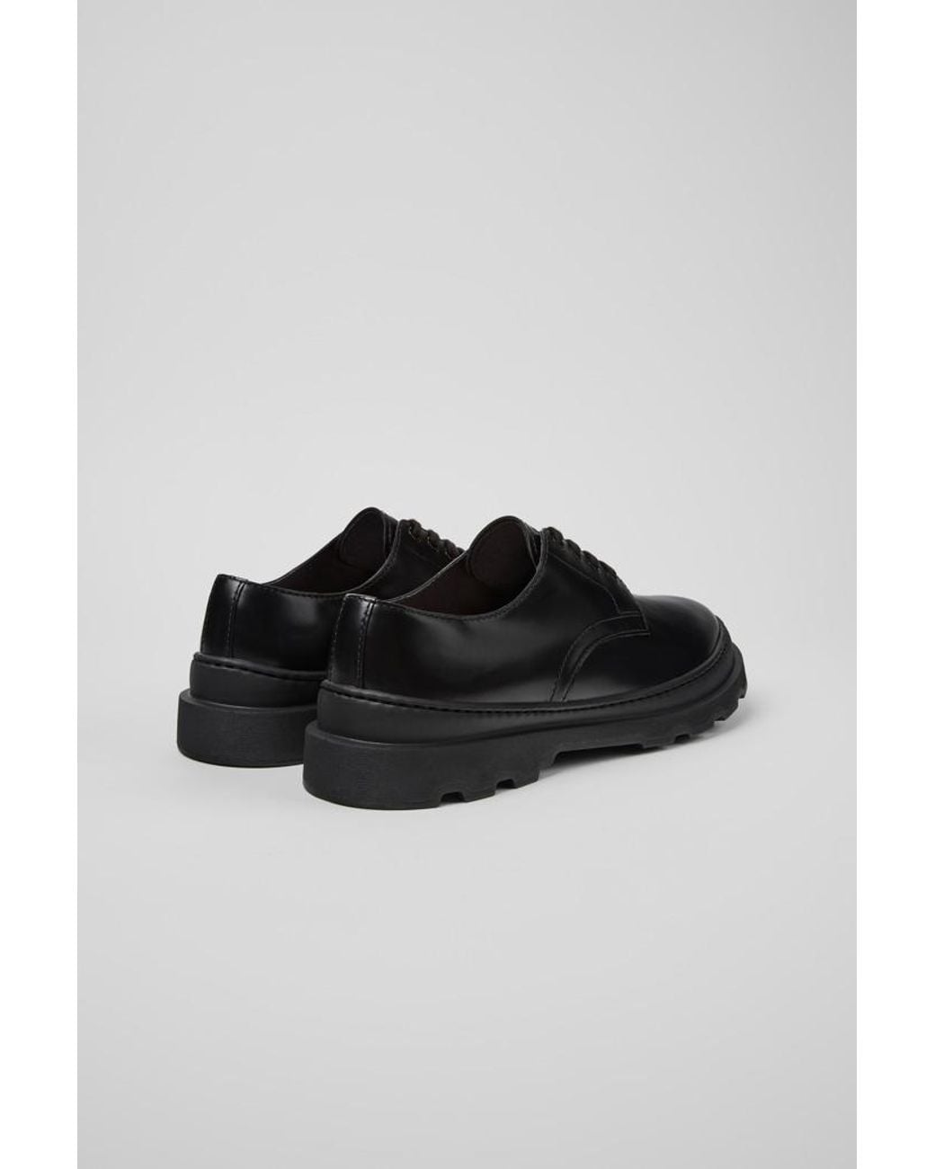 Camper Black Brutus Lace-Up Oxford Shoes for men