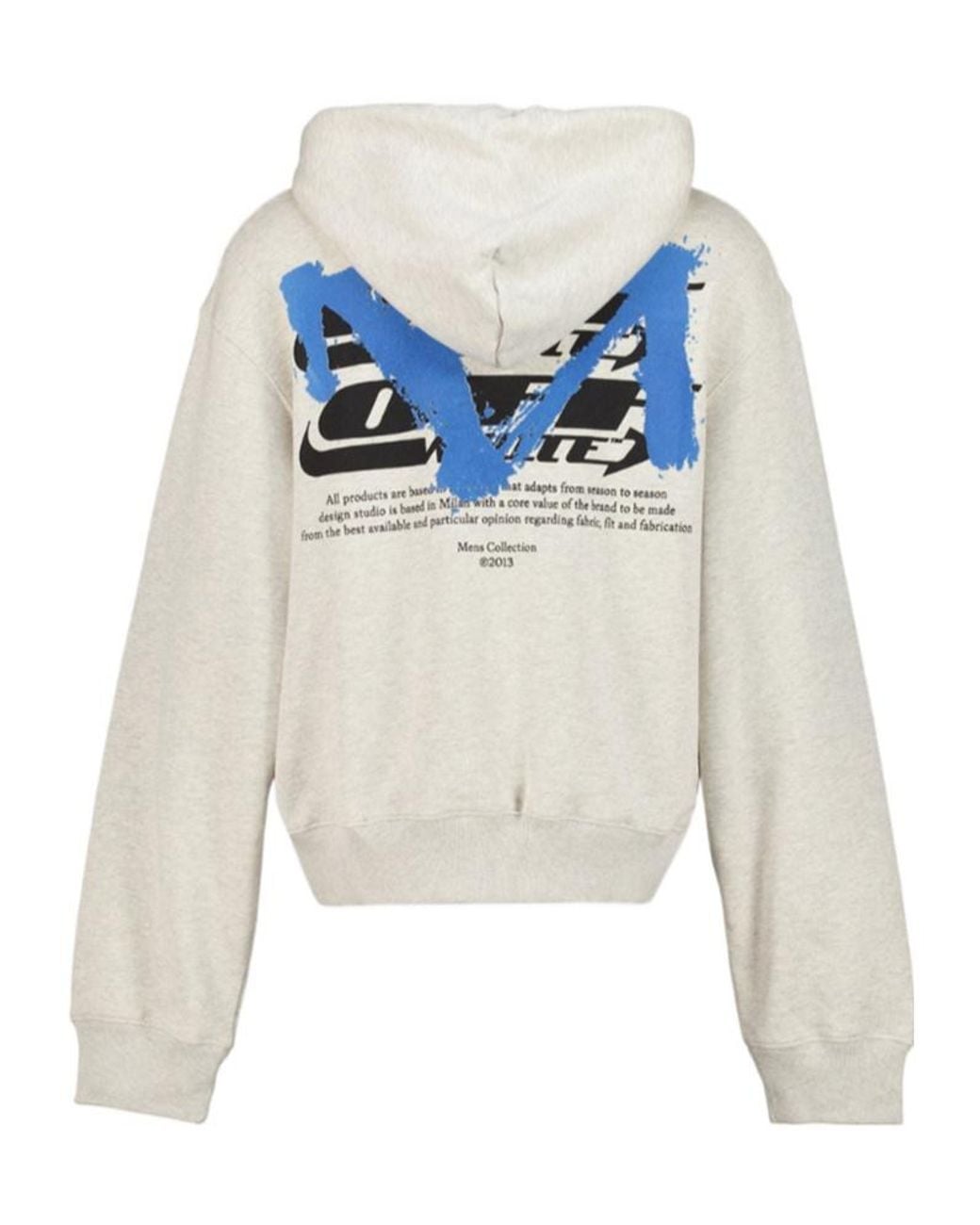 Off-White c/o Virgil Abloh White Half Arrow Regular Zip Hoodie for men