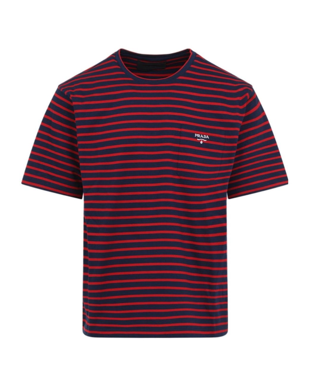 Prada Red Cotton T-Shirt for men