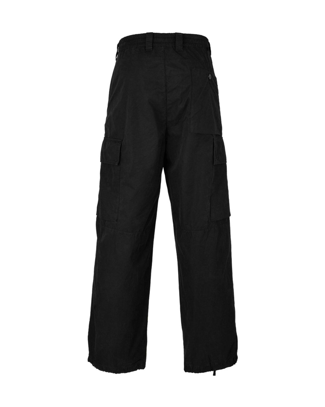 C P Company Black Cargo Trousers for men