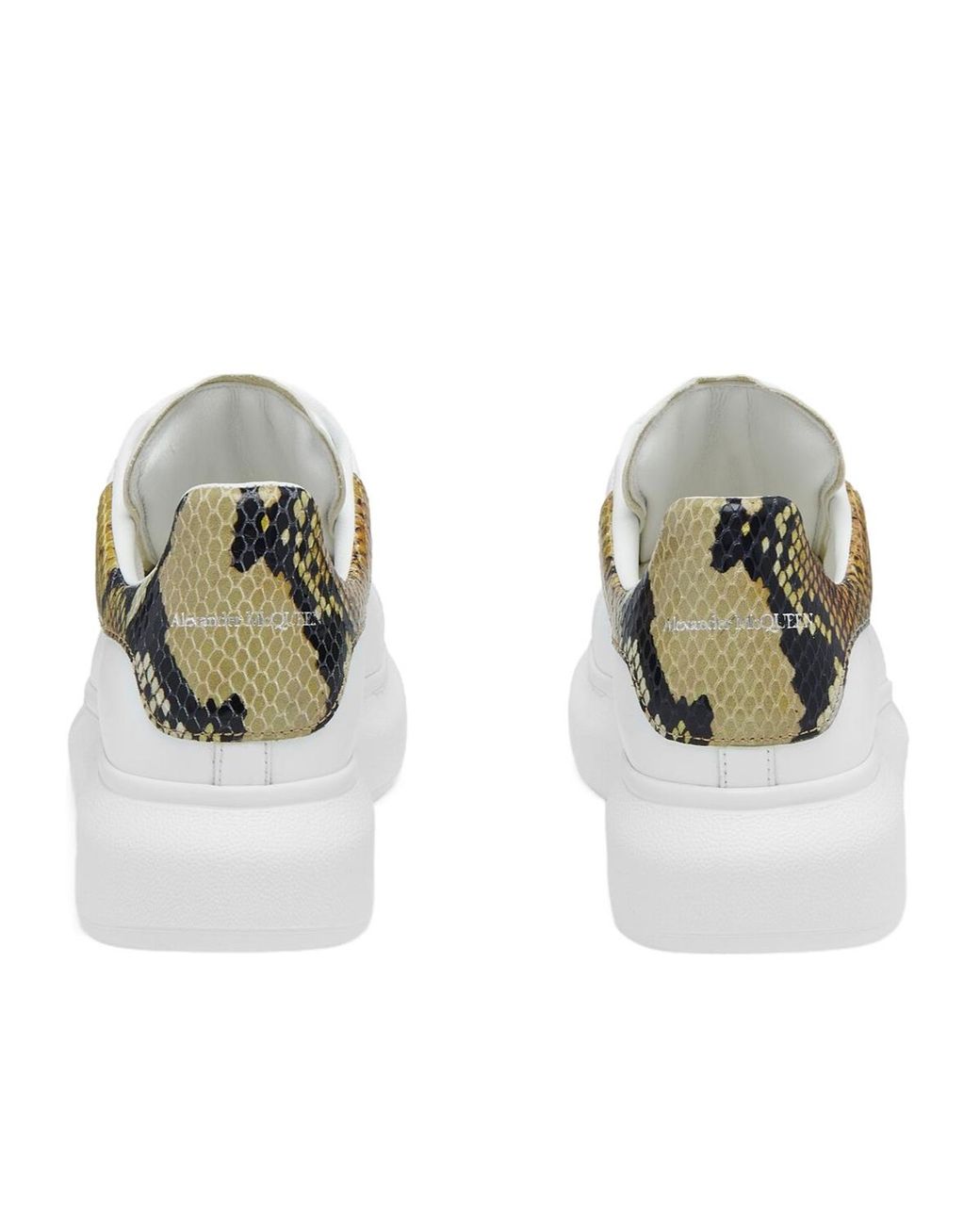 McQueen White Oversized Lace-Up Sneakers