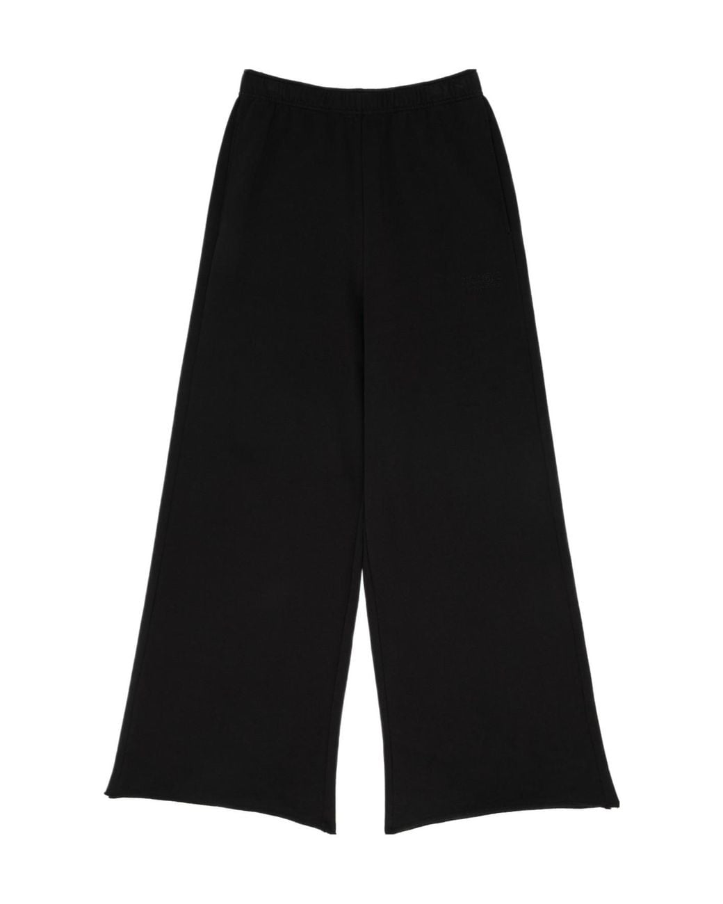 MM6 by Maison Margiela Black Wide-Leg Trousers for men