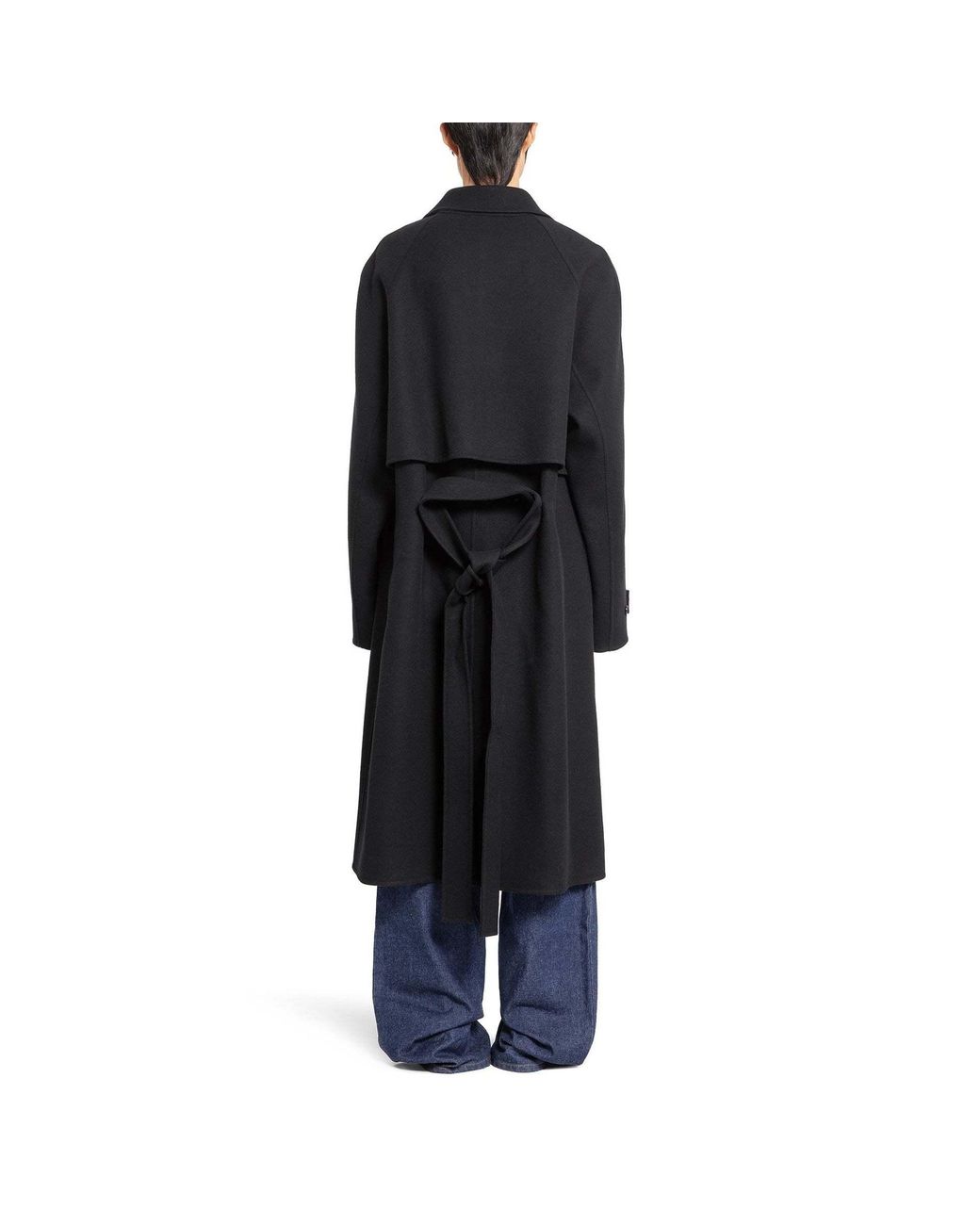 Gucci Black Collared Button-Up Coat for men