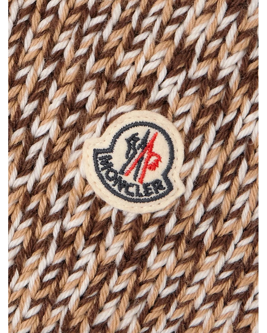 Moncler Multicolor Logo Patch Knitted Sweater