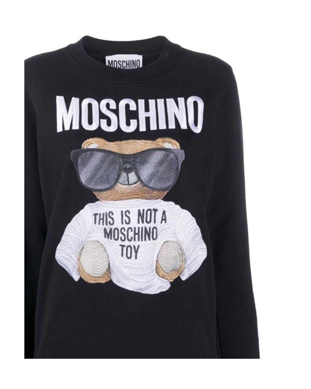 Moschino Black Graphic Print Sweatshirt