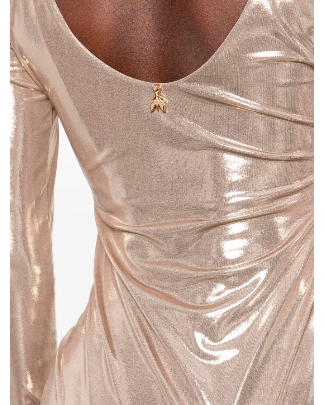 Patrizia Pepe Natural Long-Sleeved Dress
