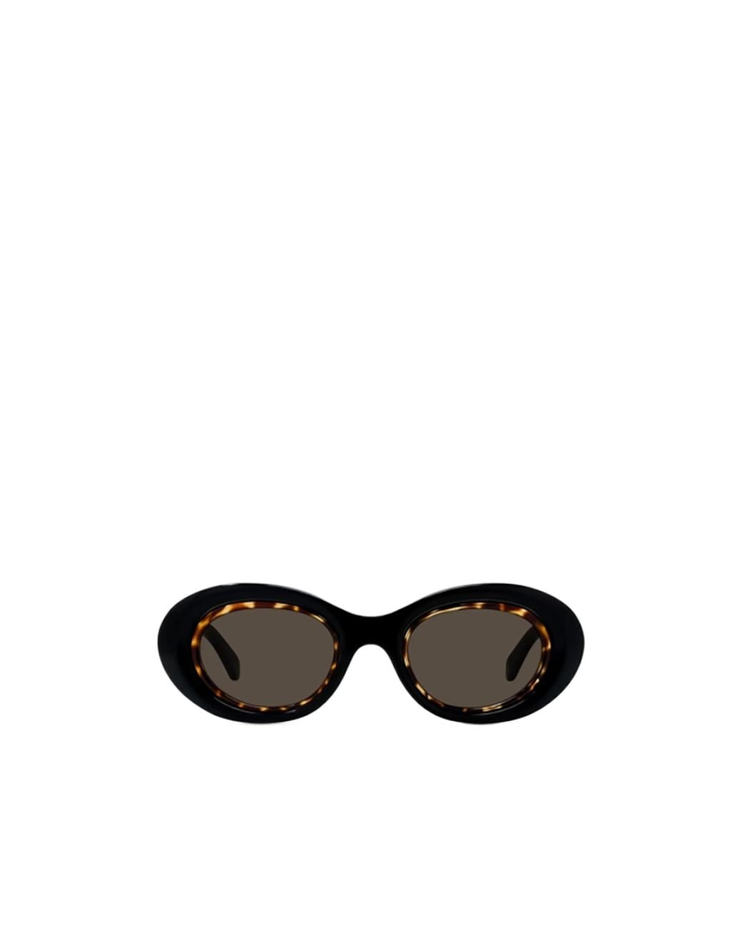 Loewe Black Oval Frame Sunglasses