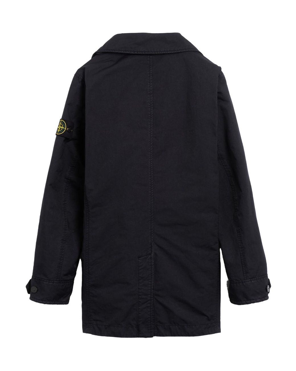 Stone Island Blue Compass Patch Padded Jacket for men