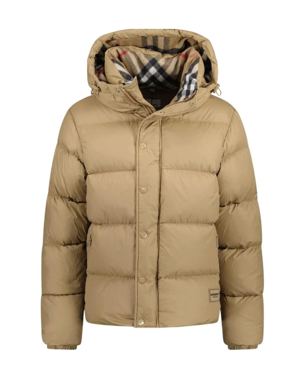 Burberry Natural Long-Sleeved Down Jacket for men