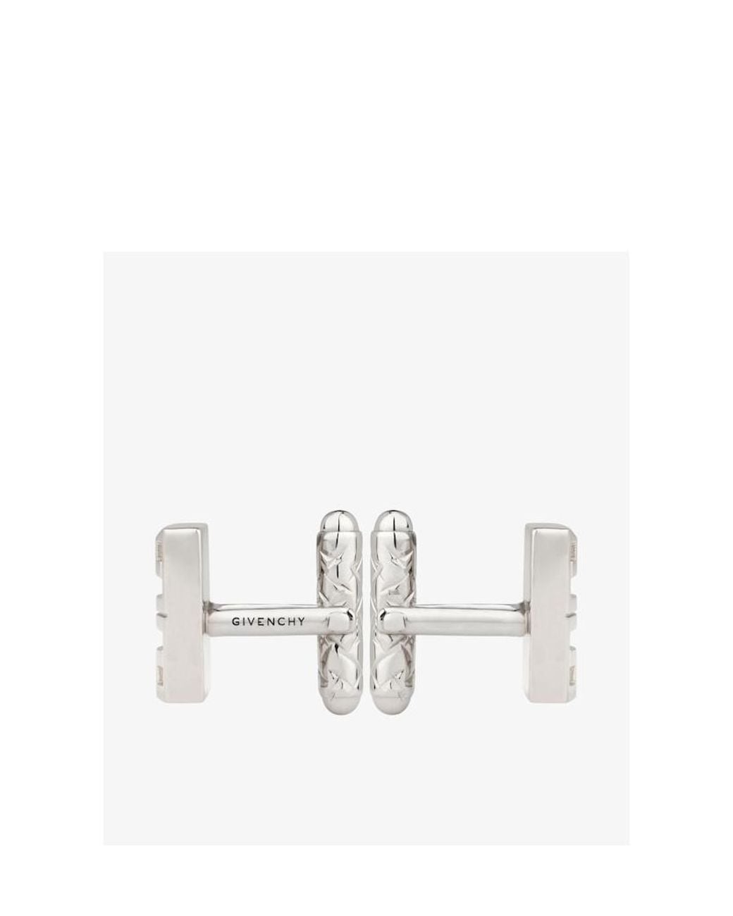Givenchy White 4G Cufflinks for men