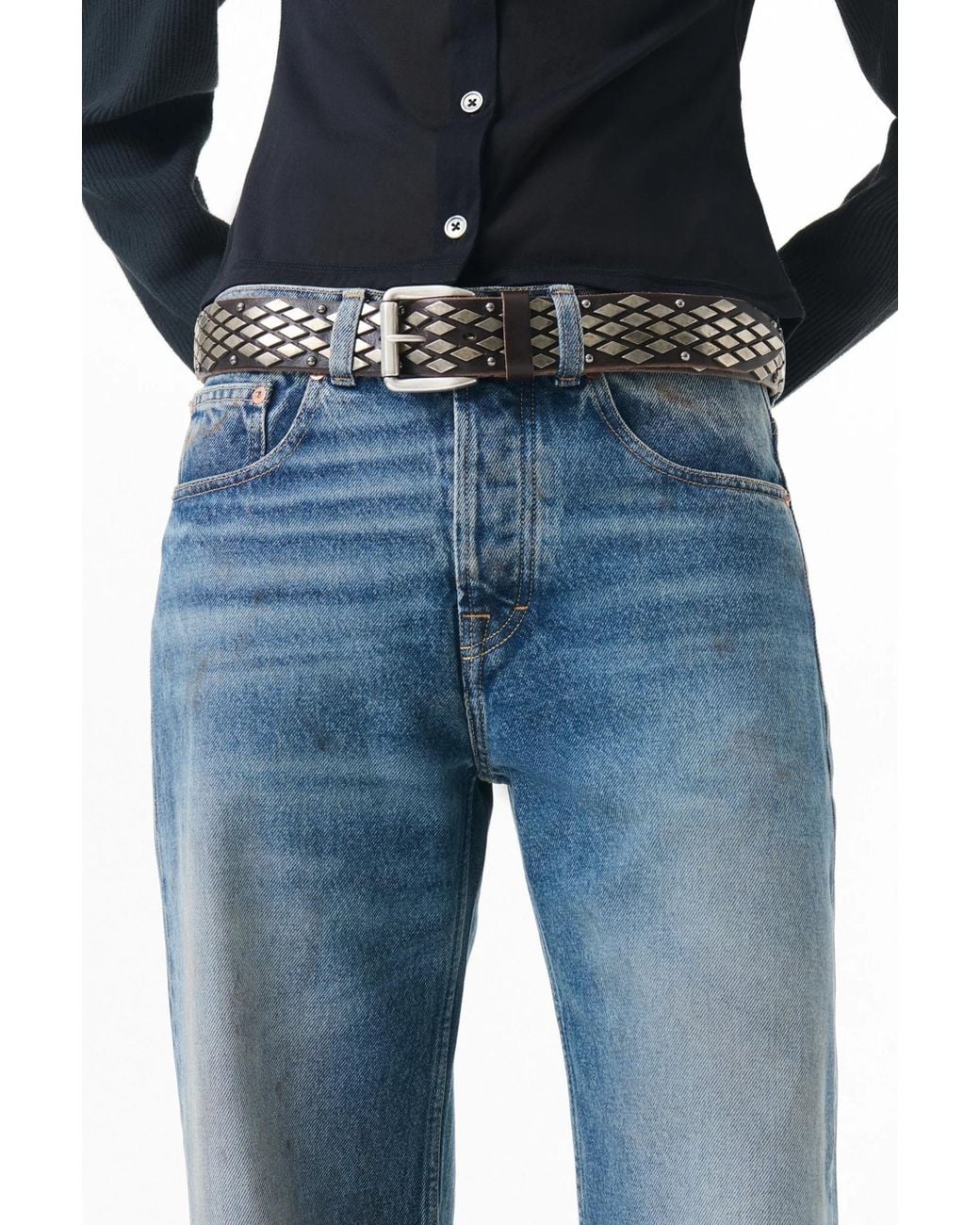 Our Legacy Blue Full Cut Wide-Leg Jeans