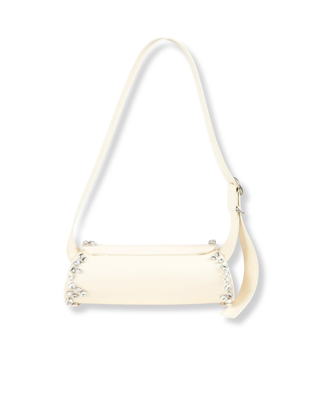 Jil Sander Natural Cannolo Embellished Crossbody Bag
