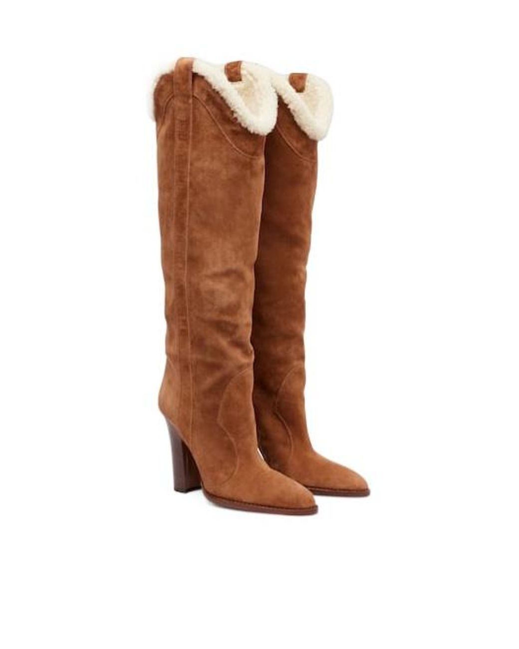 Paris Texas Brown Suede Over-The-Knee Boots