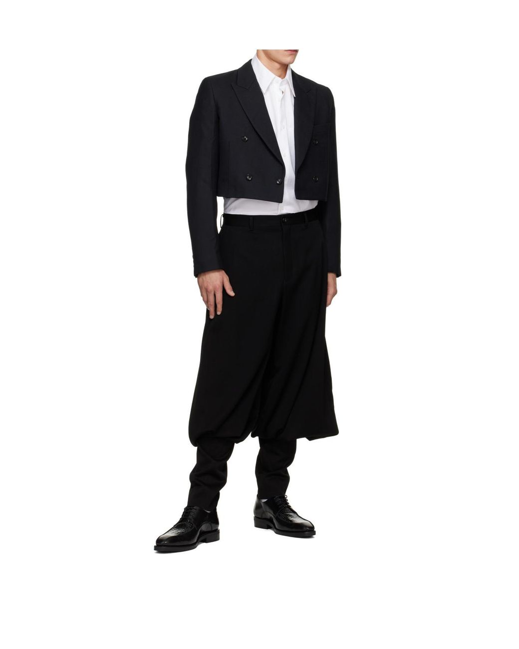 Comme des Garçons Black Trousers With Belt Loops for men