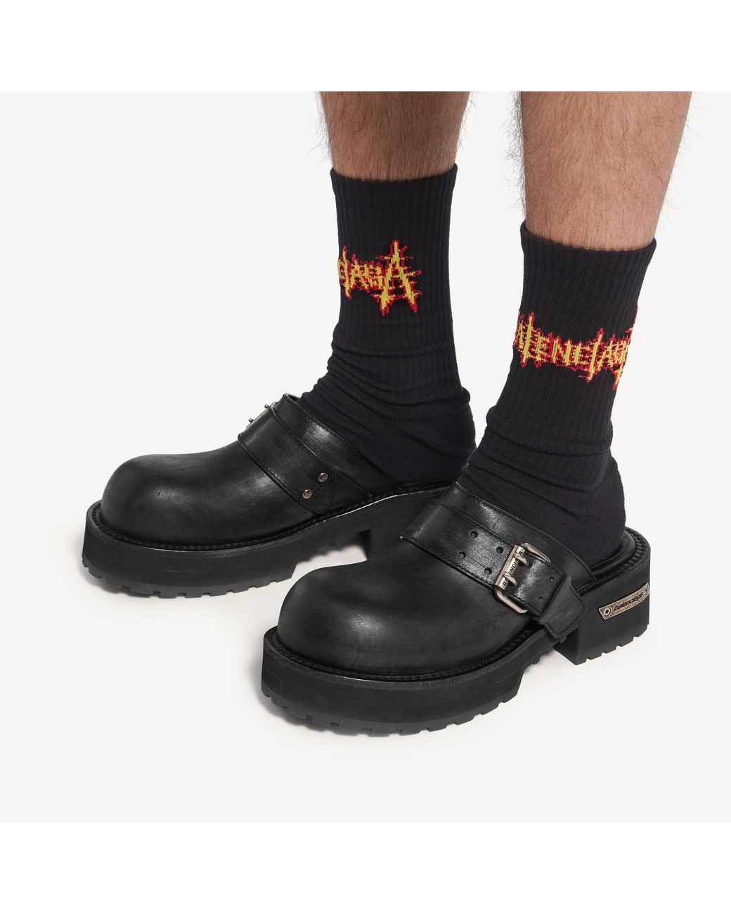 Balenciaga Black Venom Mule for men