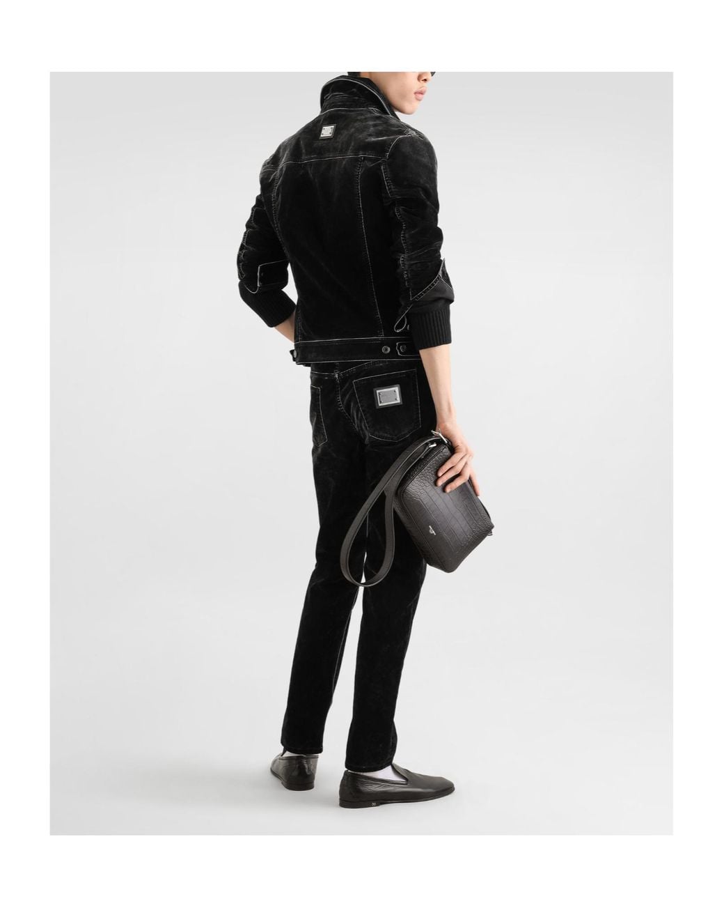 Dolce & Gabbana Black Jeans With Belt Loops for men