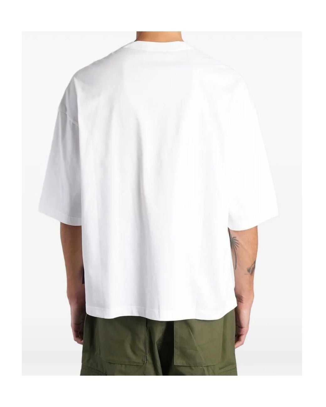 Comme des Garçons White Logo-Tag T-Shirt for men
