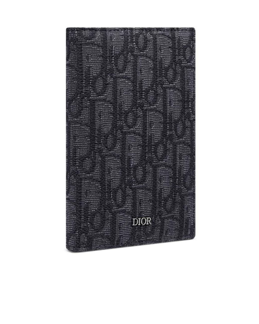 Dior Black Passport Cover for men