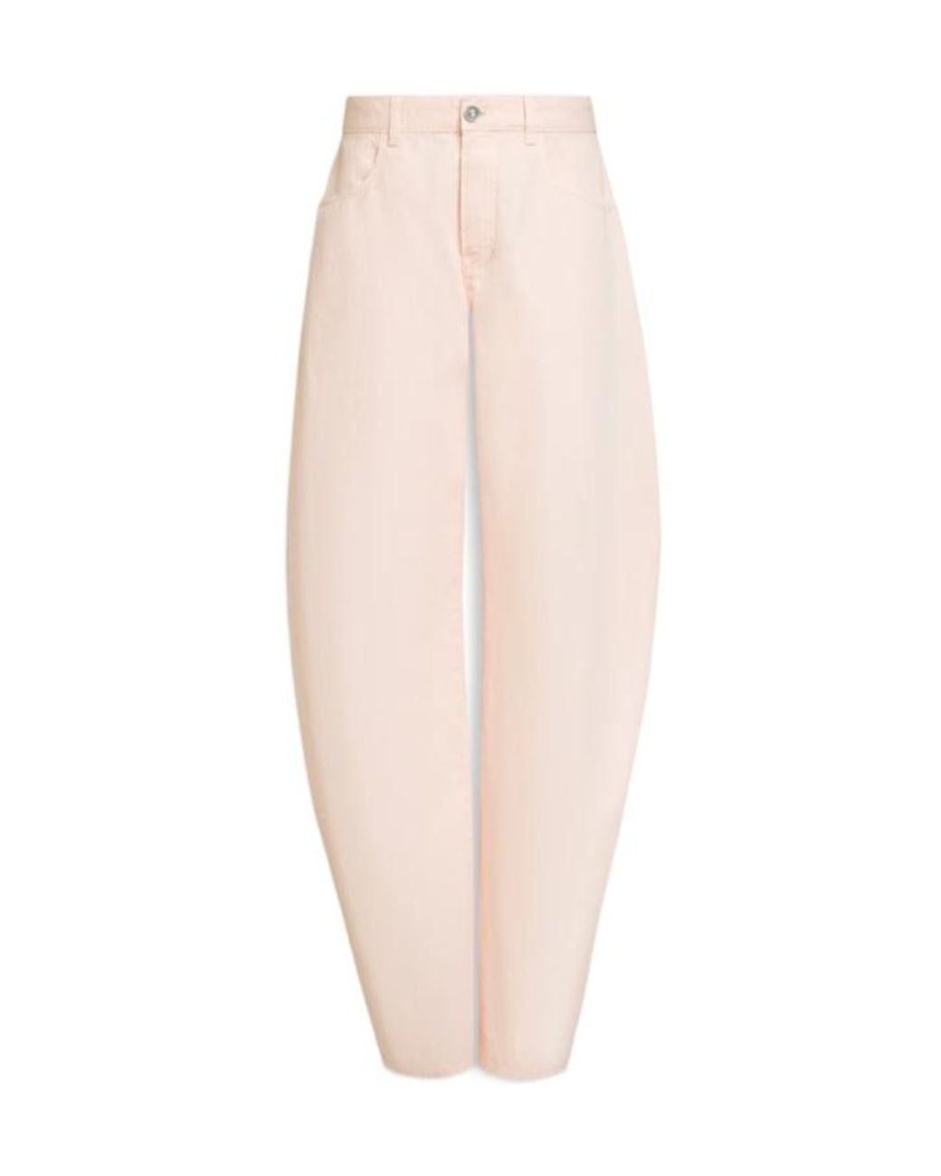 Alaïa White Alaïa High-Rise Wide-Leg Pants