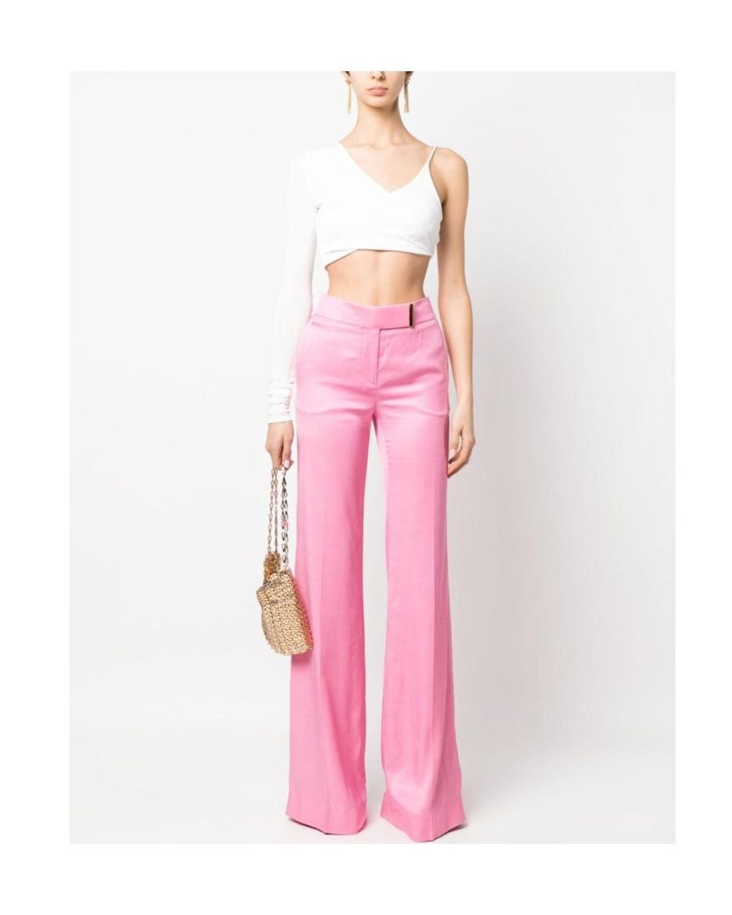 Tom Ford Pink Wide Leg Pants