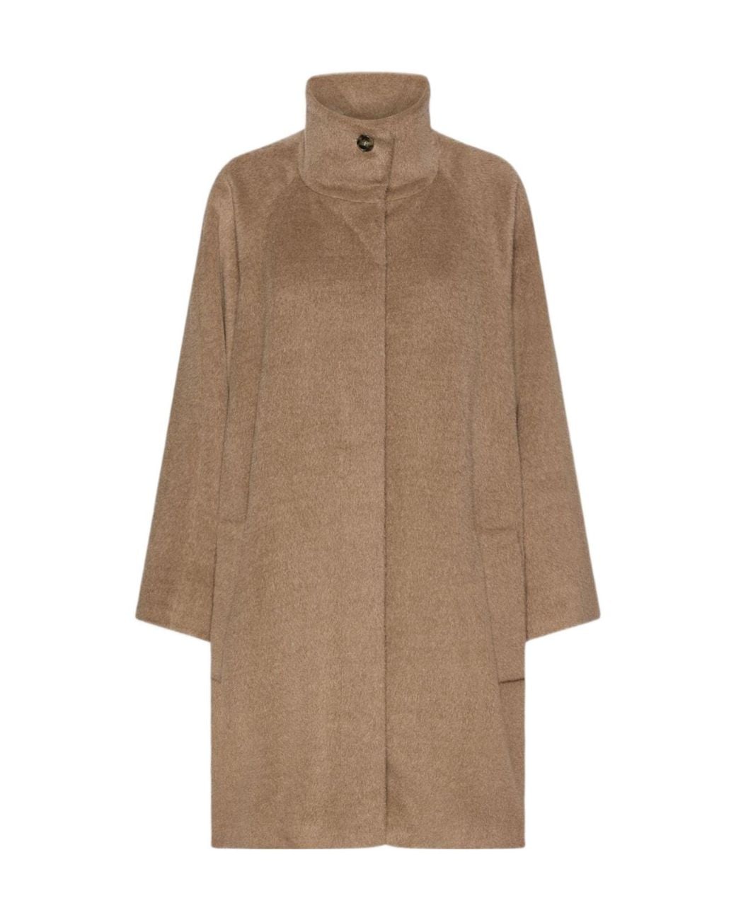 Marella Natural Button-Front Coat
