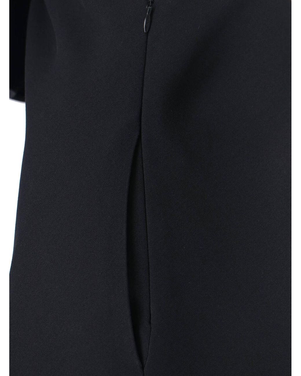 Balenciaga Black Sleeveless Draped Dress