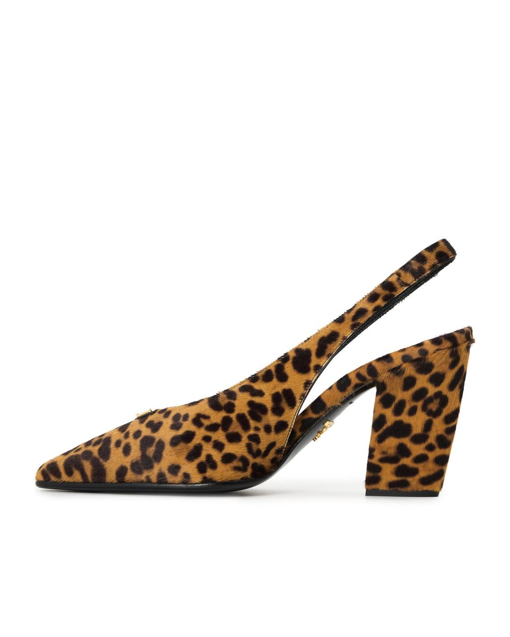 Prada Brown Leopard Print Highheeled Shoes