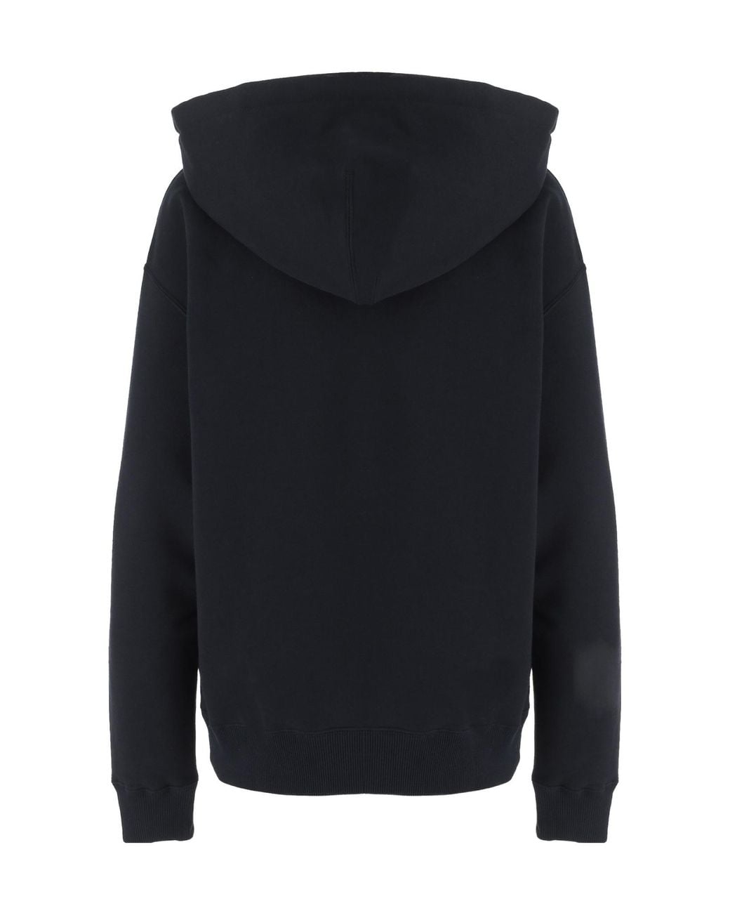 Jil Sander Black Zip-Up Logo Hoodie