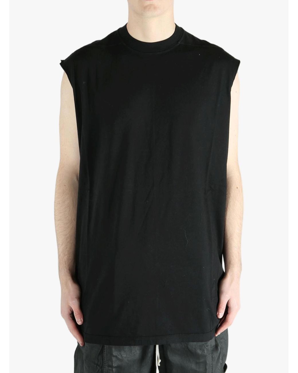 Rick Owens Black Sleeveless Top for men