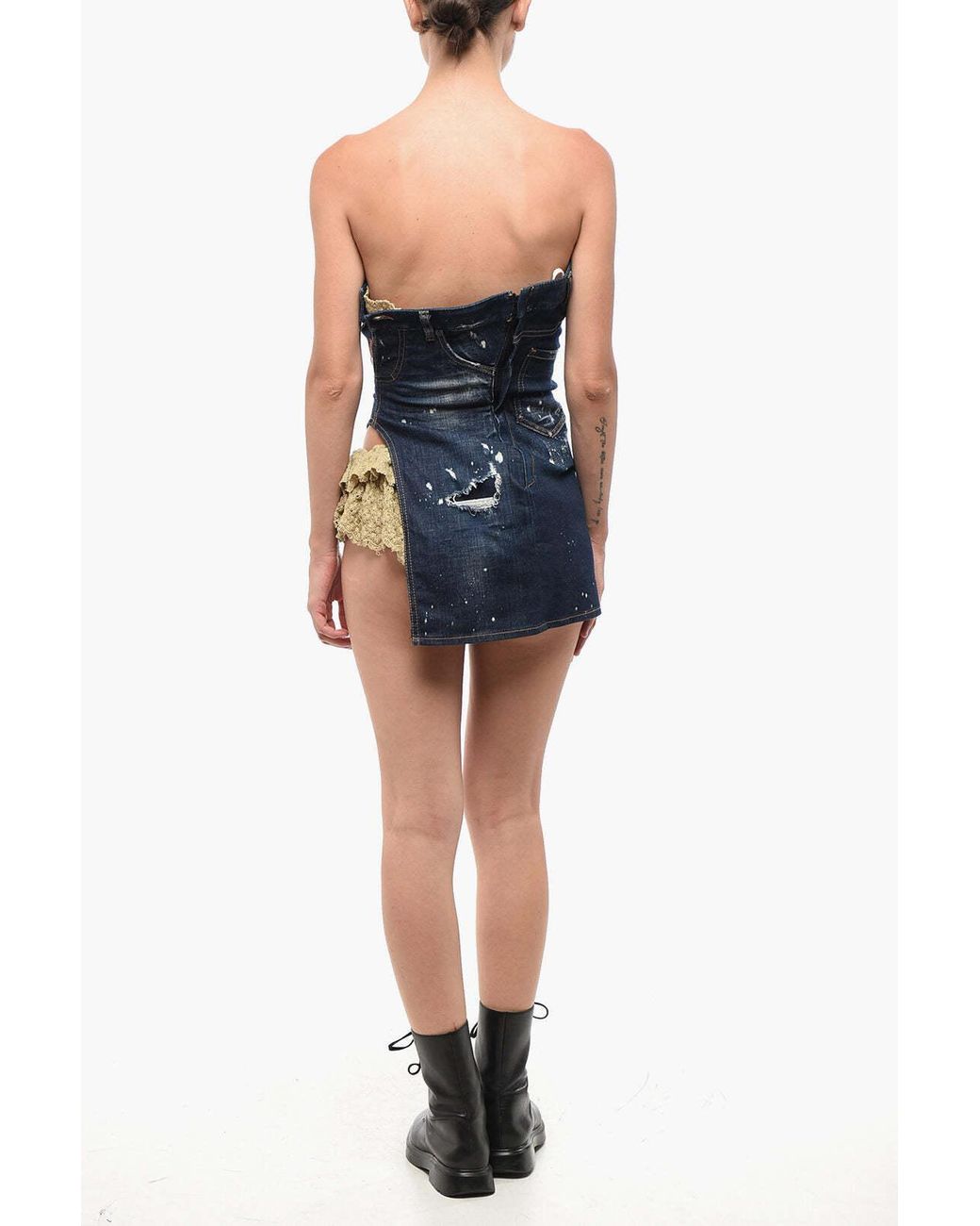 DSquared² Blue Mini Dress