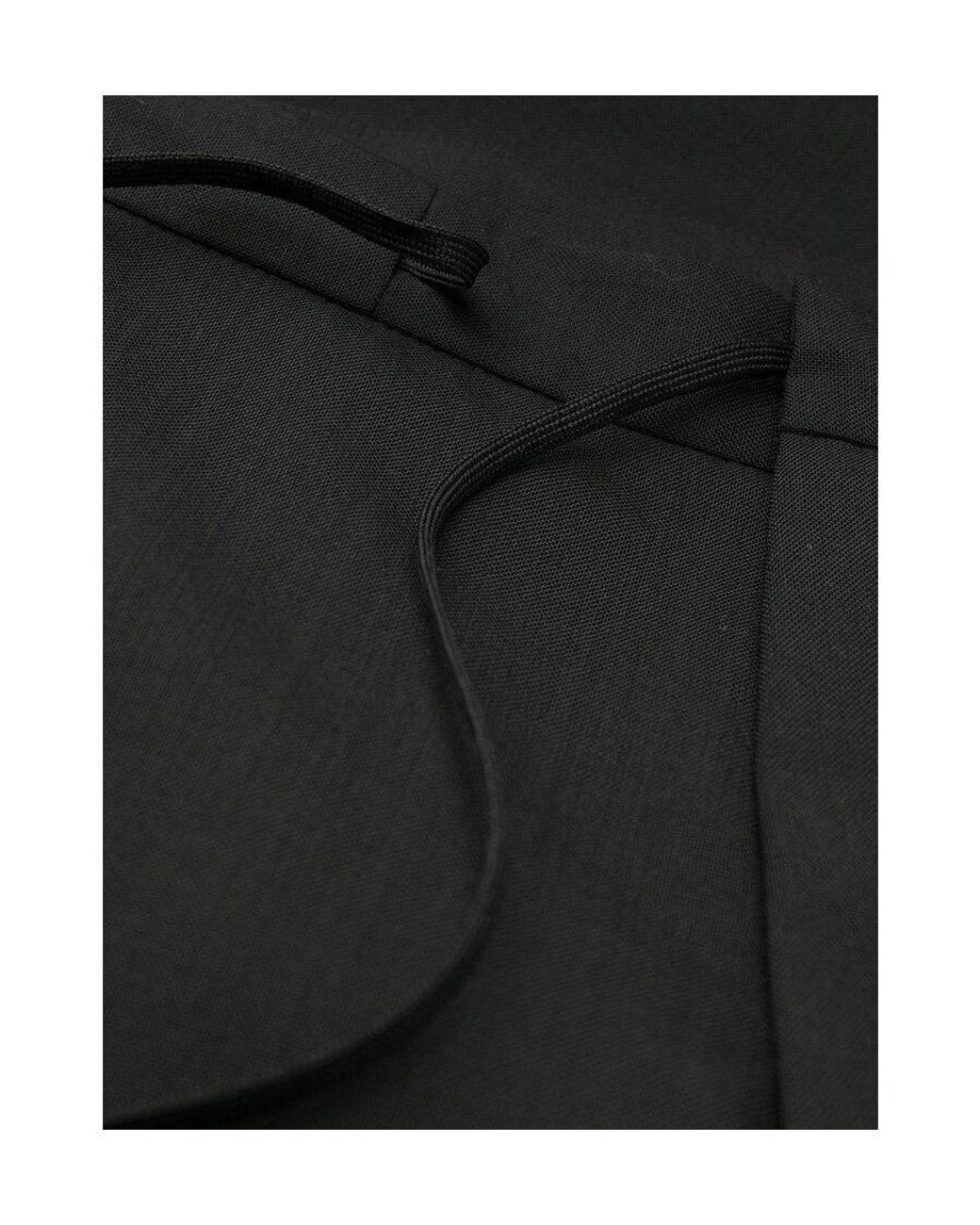 Maison Margiela Black Drawstring Tailored Trousers for men