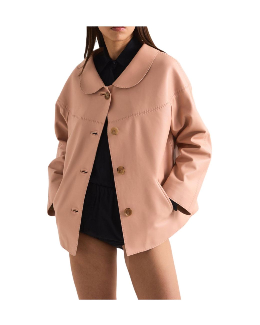 Prada Pink Leather Jacket