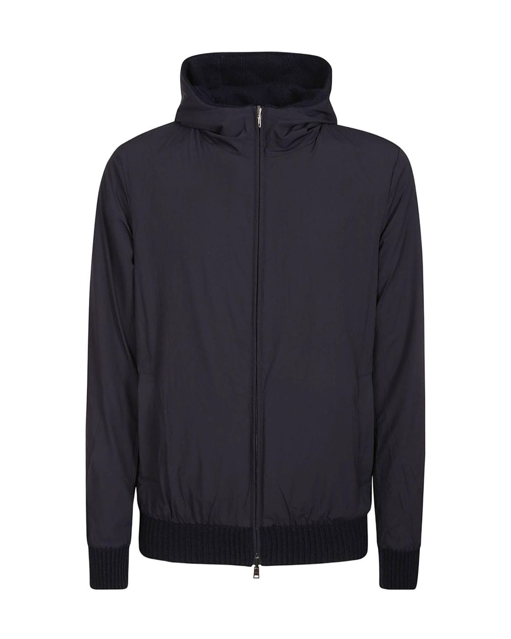 Herno Blue Infinity Reversible Drawstring Hooded Jacket for men