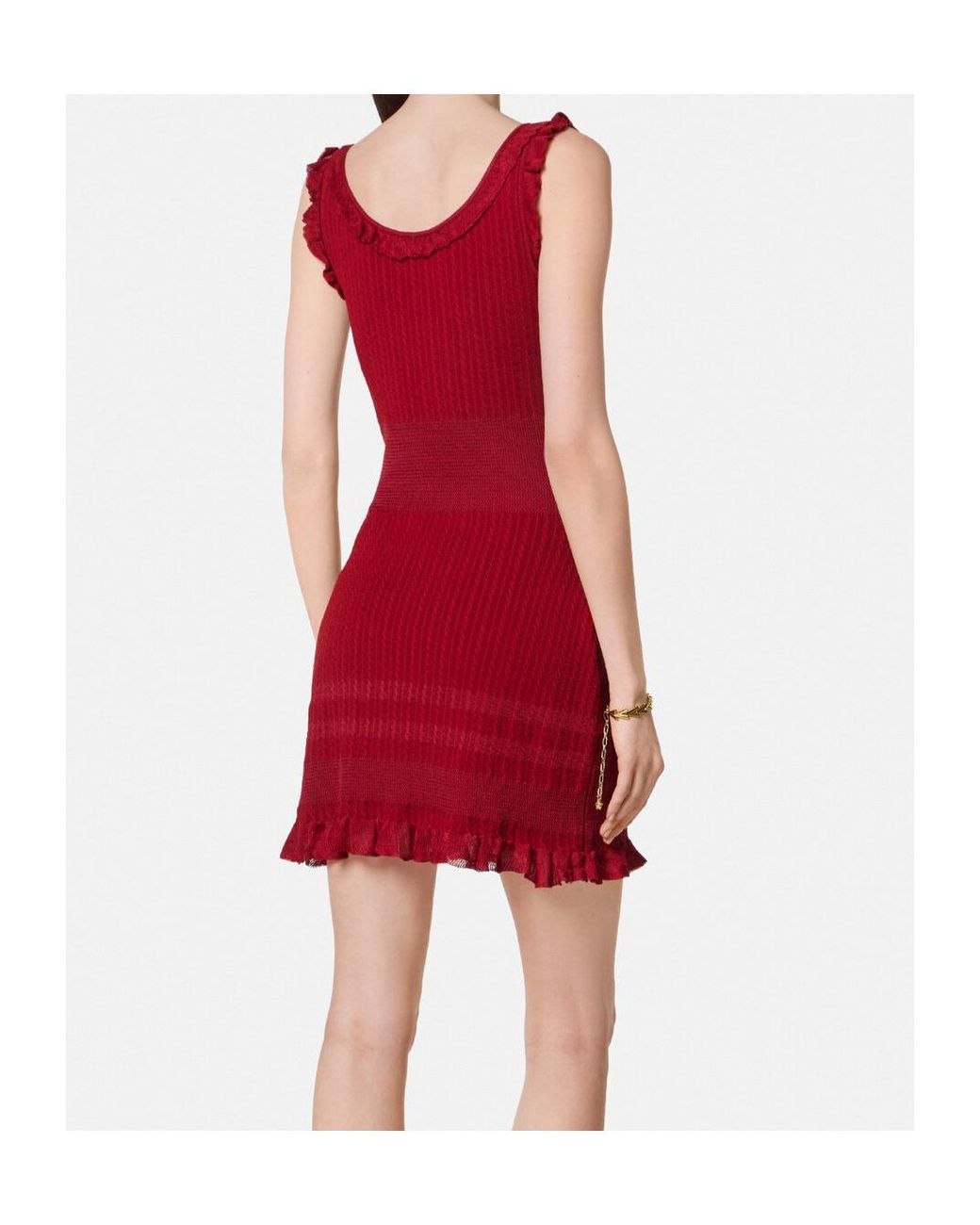 Versace Red Short Dresses