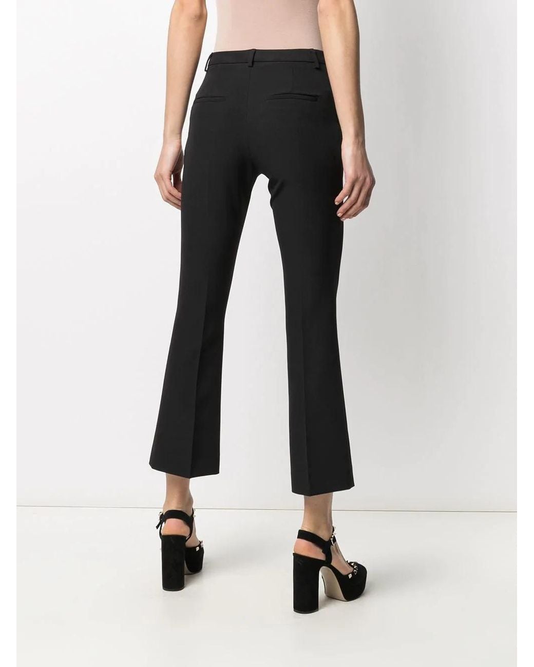 PT01 Blue Pt Torino Mid-Rise Flared Trousers