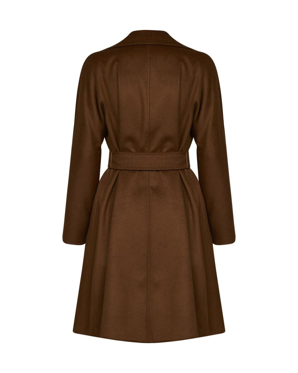 Max Mara Brown Tan Mstdravenna Belted Wrap Coat