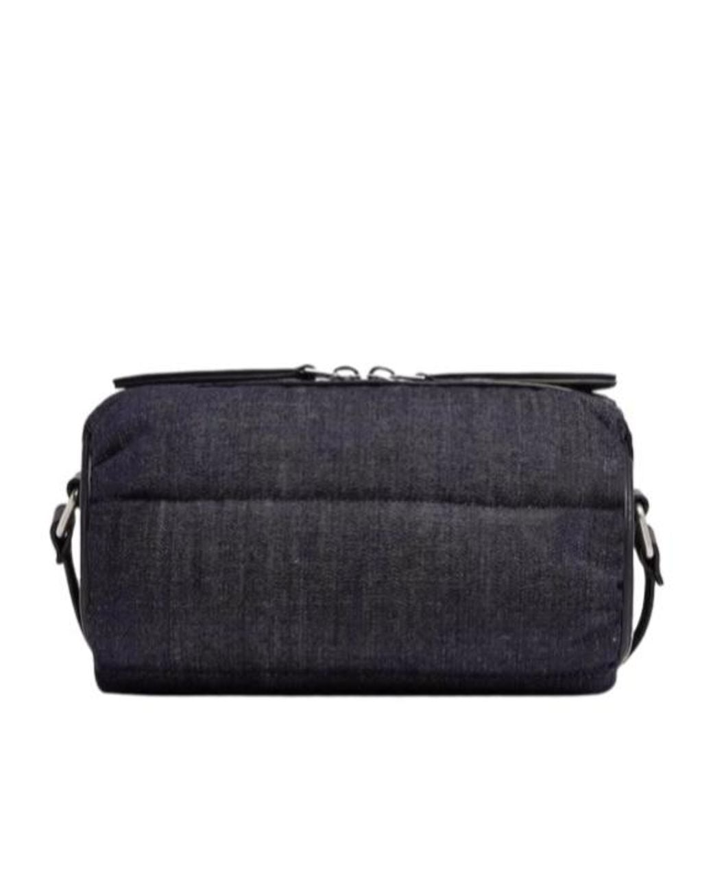 Moncler Black New Keoni Denim Cross Body Bag