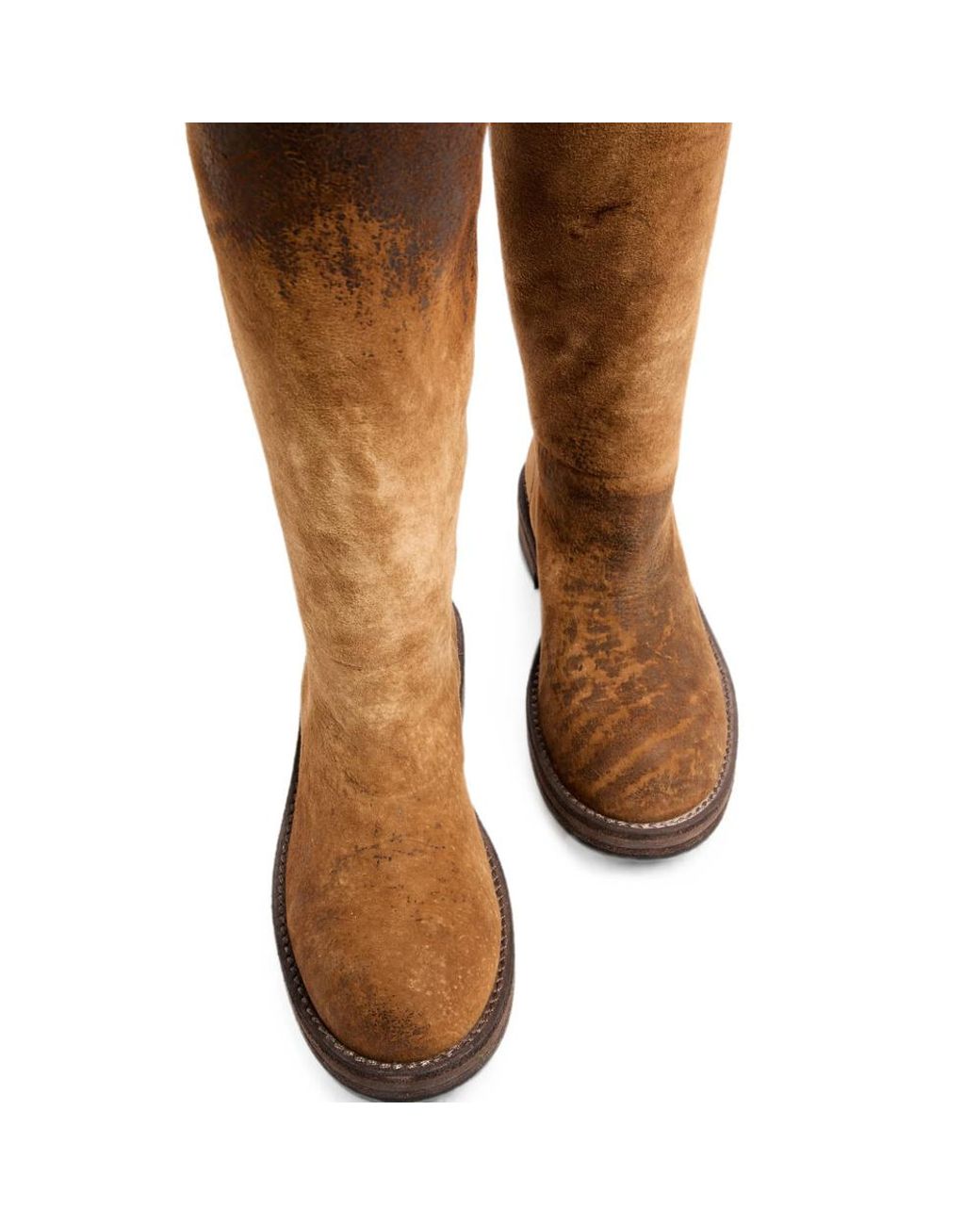 Ann Demeulemeester Brown Round-Toe Tall Boots