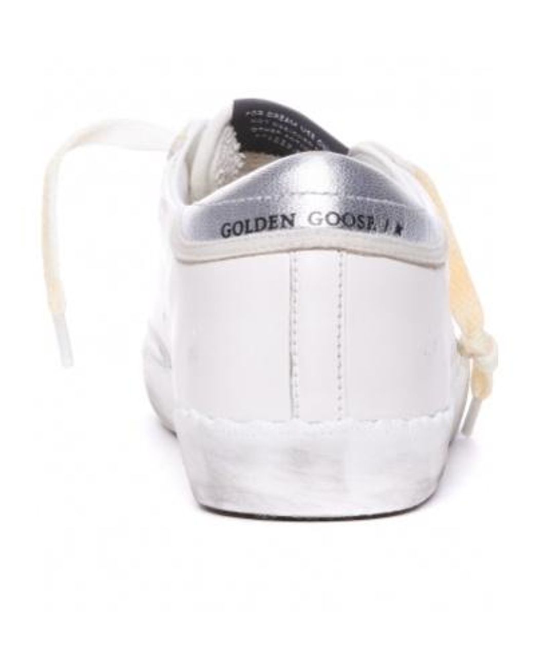 Golden Goose Deluxe Brand White Super Star Glittered Sneakers