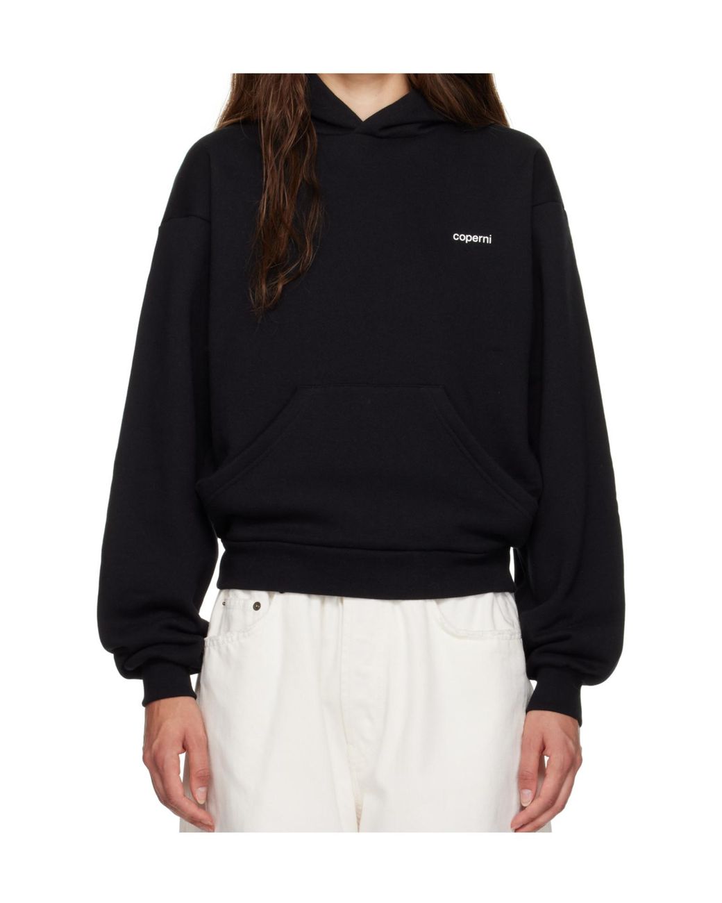 Coperni Black Logo-Print Hoodie
